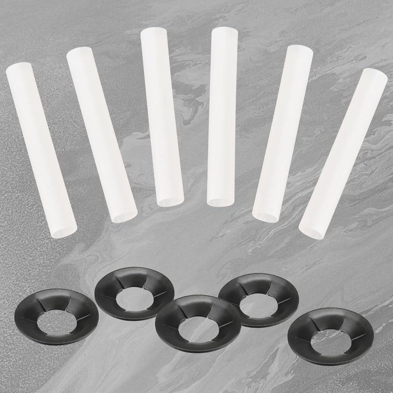FORLETOR Garage Door Hinge Quiet Roller Sleeves 11mm ID 80mm Length Roller Shaft Nuts Bearing Gaskets for Cars RV Garage Doors（22 Sets - Image 2